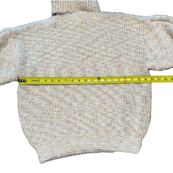Lulus Pastel Multi Color Knit Sweater Dress Size XS Turtle Neck Fuzzy Soft S |H1 - Picture 4 of 6